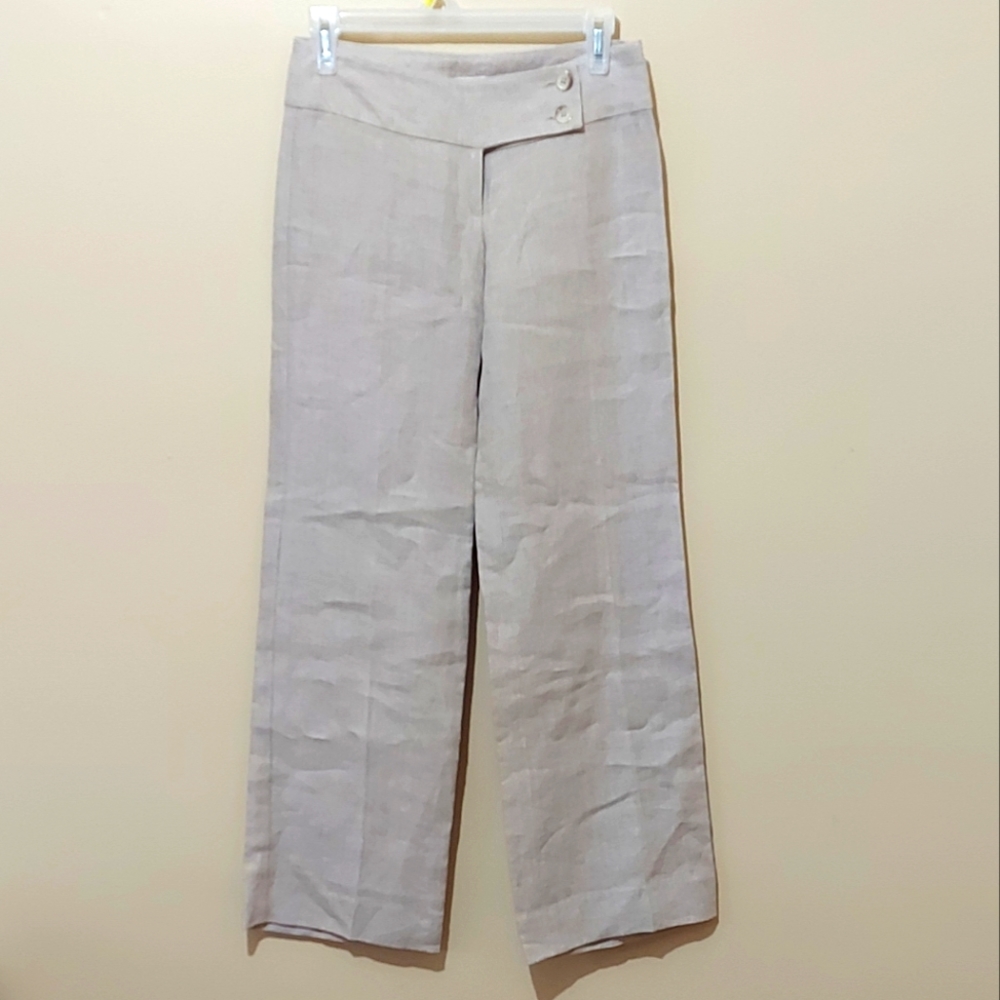 Michael Kors Light Beige Wide-Leg Pants